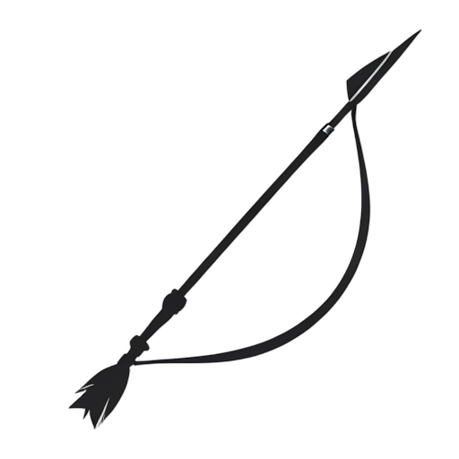 Silhouette Bow and Arrow