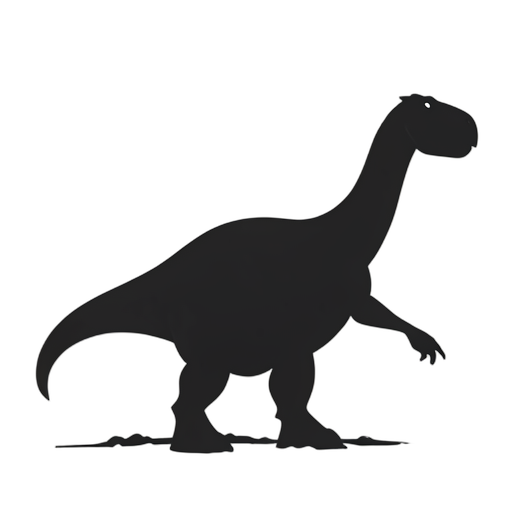 Silhouette Brontosaurus