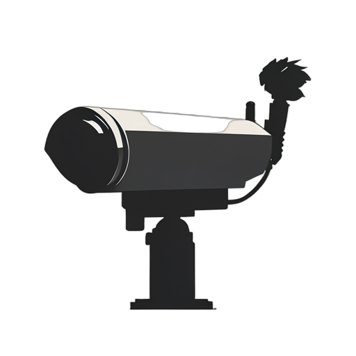Silhouette CCTV Camera