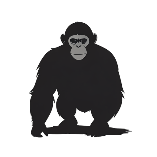 Silhouette Chimpanzee