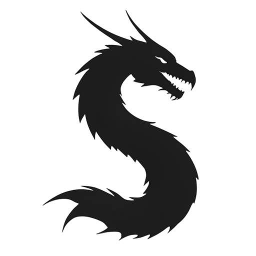 Silhouette Chinese Dragon