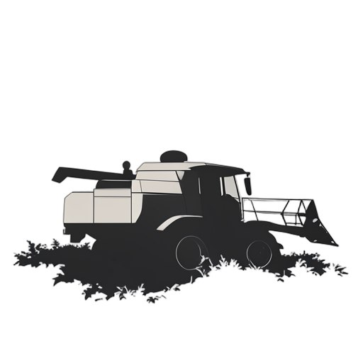 Silhouette Combine Harvester