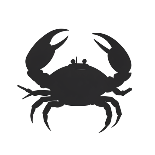 Silhouette Crab