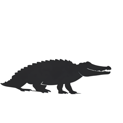 Silhouette Crocodilo