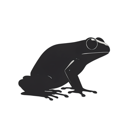 Silhouette giftige pad