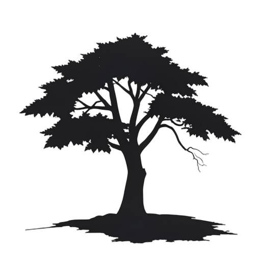 Silhouette Árbol muerto