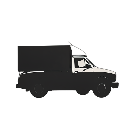 Silhouette Delivery Driver