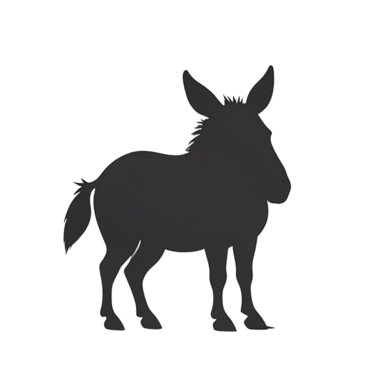 Silhouette Donkey
