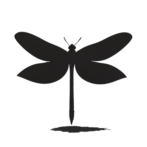 Silhouette стрекоза