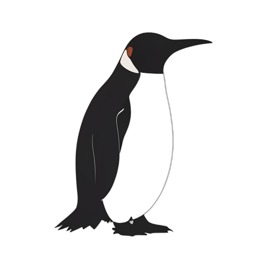 Silhouette Emperor Penguin