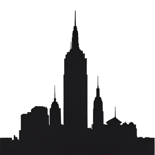 Silhouette Empire State Building