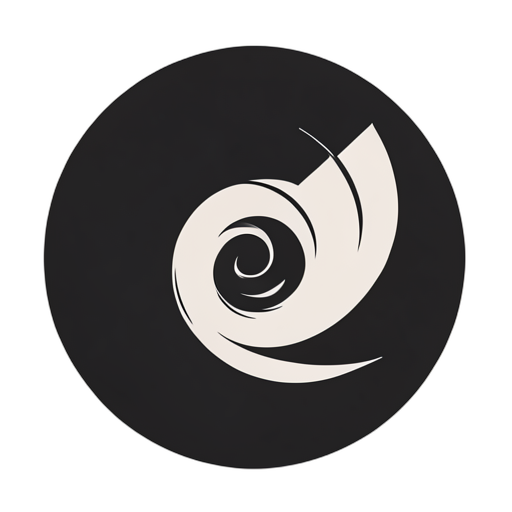 Silhouette Fibonacci Spiral