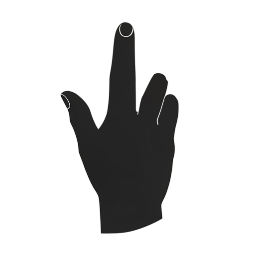 Silhouette Fingers Crossed