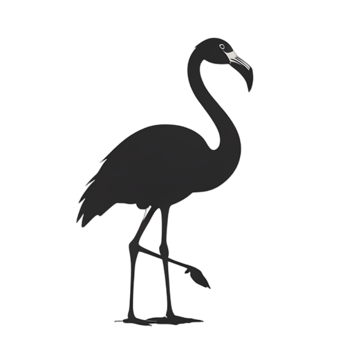 Silhouette Flamingo