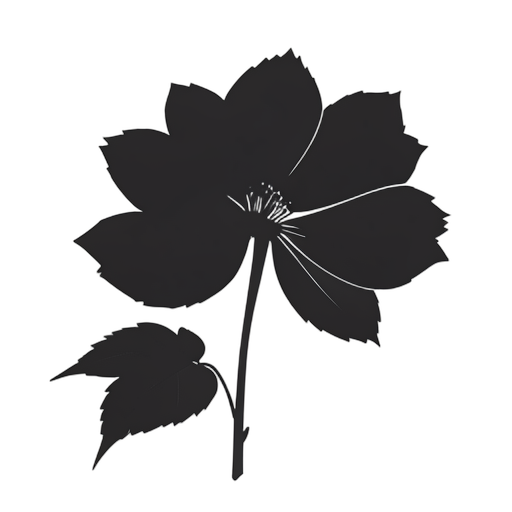 Silhouette Flower