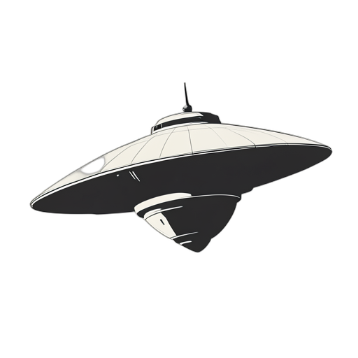 Silhouette Flying Saucer