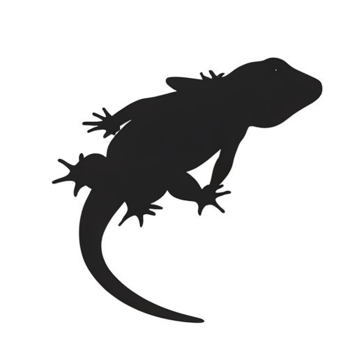 Silhouette Gecko