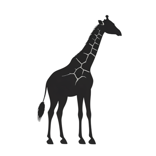 Silhouette زرافة