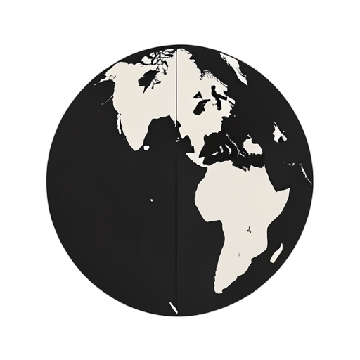 Silhouette Globe