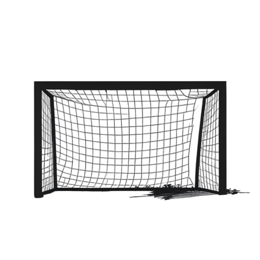 Silhouette Goal Net