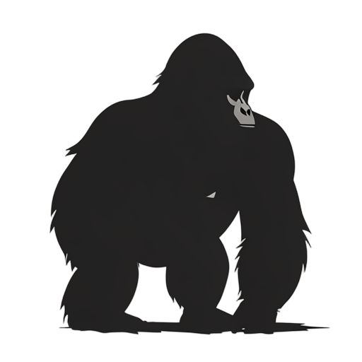 Silhouette gorilaya