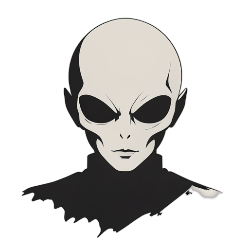 Silhouette Grey Alien