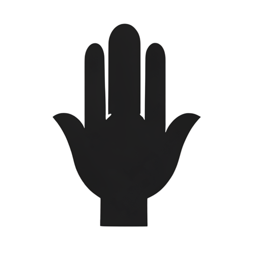 Silhouette Hamsa