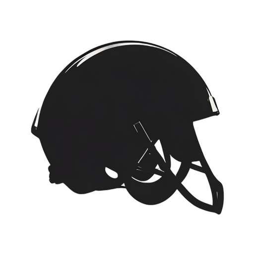Silhouette Casco da football