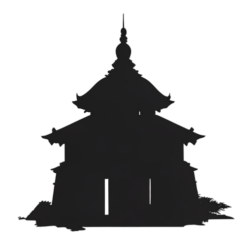Silhouette Świątynia hinduistyczna