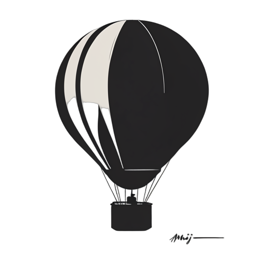 Silhouette Hot Air Balloon