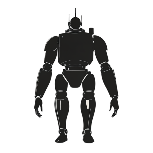 Silhouette Humanoid Robot