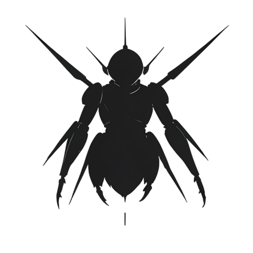 Silhouette Insectoid Alien