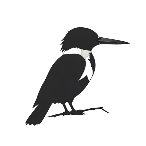 Silhouette цапля