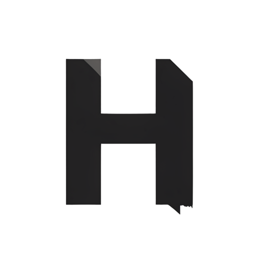 Silhouette Letter H