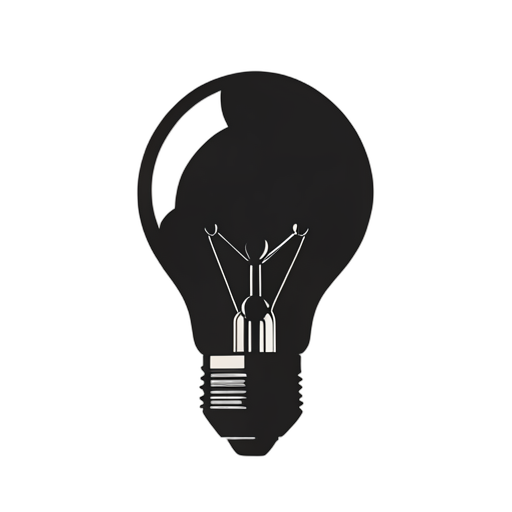 Silhouette Light Bulb