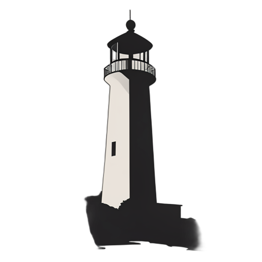 Silhouette Leuchtturm