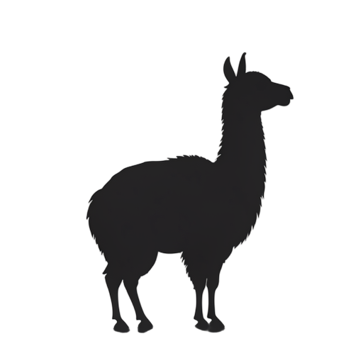 Silhouette Llama