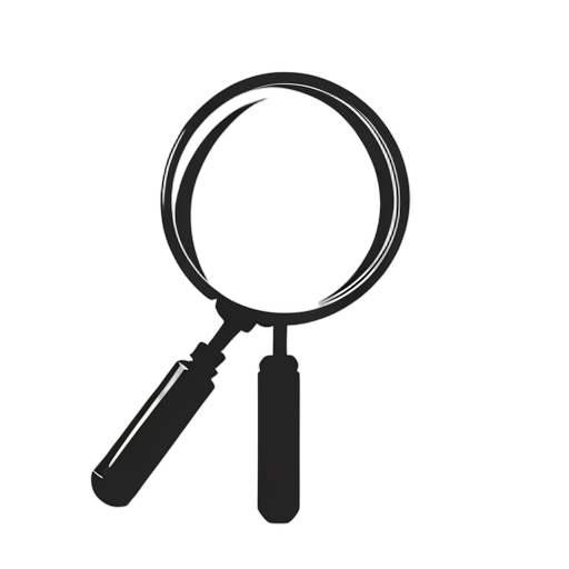 Silhouette Magnifying Glass