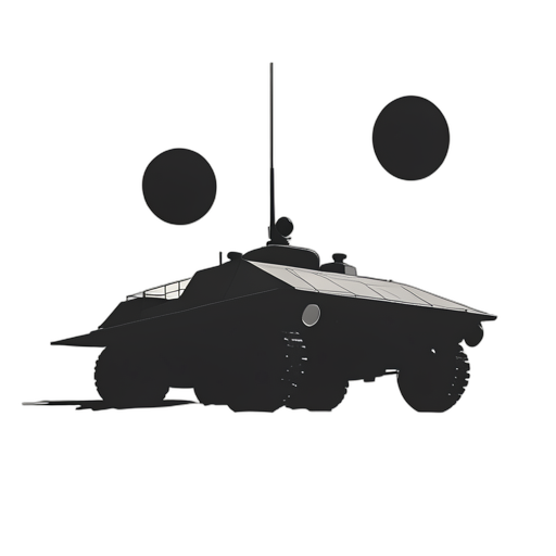 Silhouette Mars Rover