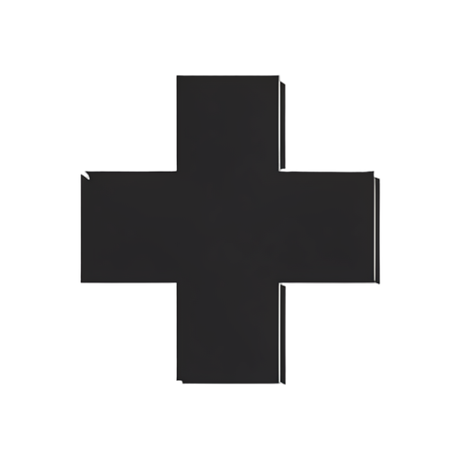 Silhouette Medical Cross