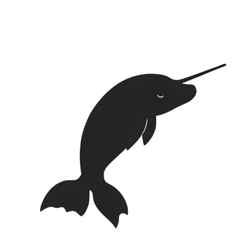 Silhouette Narwhal