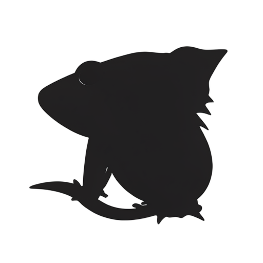 Silhouette 도롱뇽