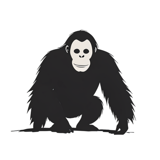 Silhouette ओरंगुटान