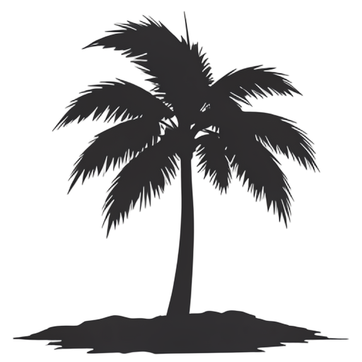 Silhouette Palm Tree