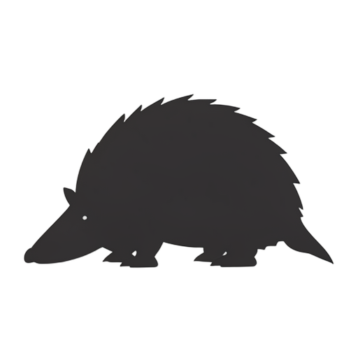 Silhouette pangolin