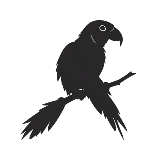 Silhouette 앵무새