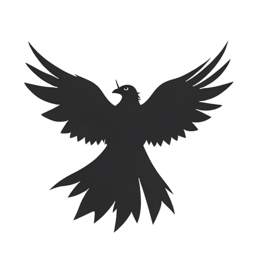 Silhouette Phoenix Bird