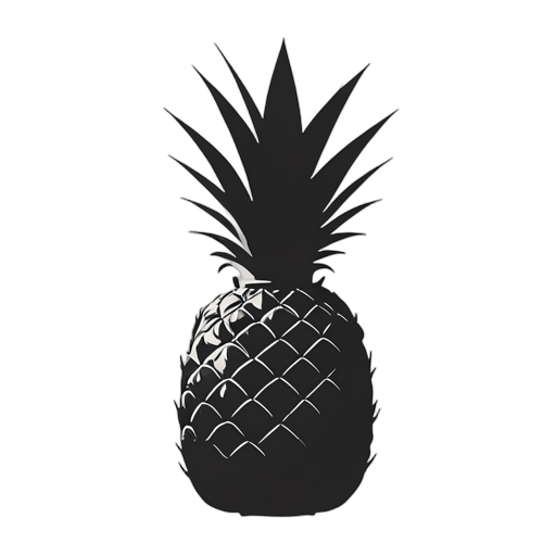 Silhouette Ananas