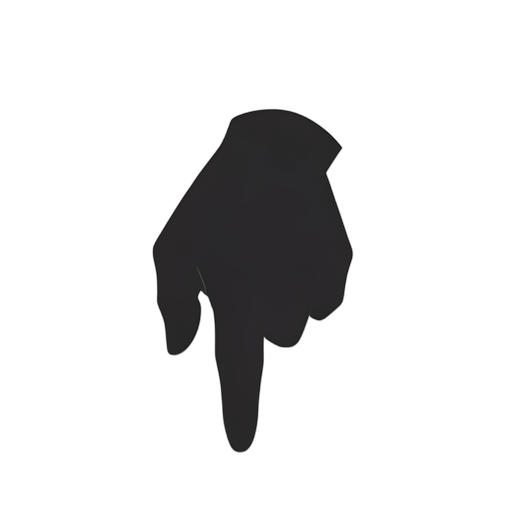 Silhouette ชี้ลง