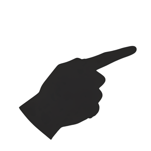 Silhouette Sağ İşaret